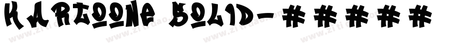 Kartoone Solid字体转换